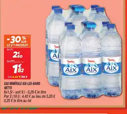 Netto NETTO Eau minérale aix-les-bains offre