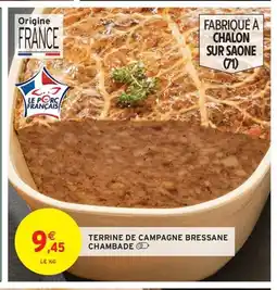 Intermarché Express Terrine de campagne bressane chambade offre
