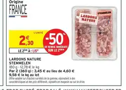 Intermarché Express STEMMELEN Lardons nature offre