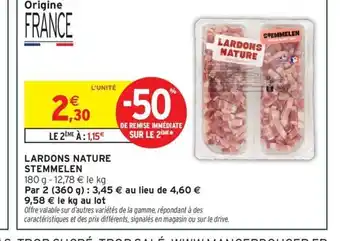 Intermarché Express STEMMELEN Lardons nature offre