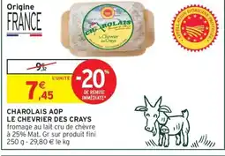 Intermarché Express LE CHEVRIER DES CRAYS Charolais aop offre