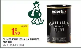 Intermarché Express EDERKI Olives farcies à la truffe offre