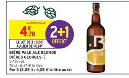 Intermarché Express Bière pale ale blonde bières georges offre