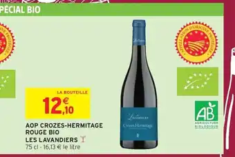 Intermarché Express Aop crozes-hermitage rouge bio les lavandiers offre