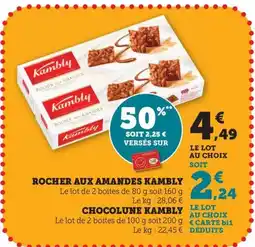 Maximarché KAMBLY Rocher aux amandes offre
