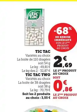 Maximarché TIC TAC offre