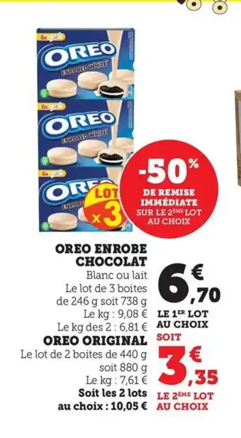 Maximarché OREO Enrobe chocolat offre
