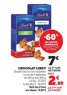 Maximarché LINDT Chocolat offre