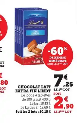 Maximarché Chocolat lait extra fin offre
