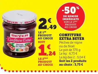 Maximarché BEYER Confiture extra offre