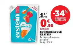 Maximarché ERSTEIN Sucre semoule offre