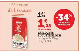 Maximarché BLOCH Rapidoats auguste offre