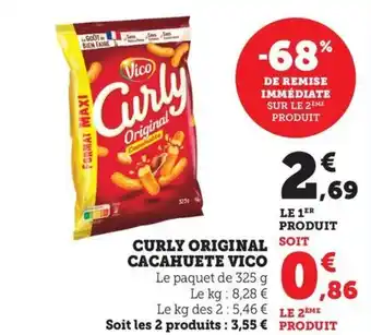 Maximarché VICO Curly original cacahuete offre