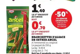 Maximarché DR OETKER ANCEL Branchettes d'alsace offre