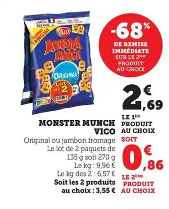Maximarché VICO Monster munch offre