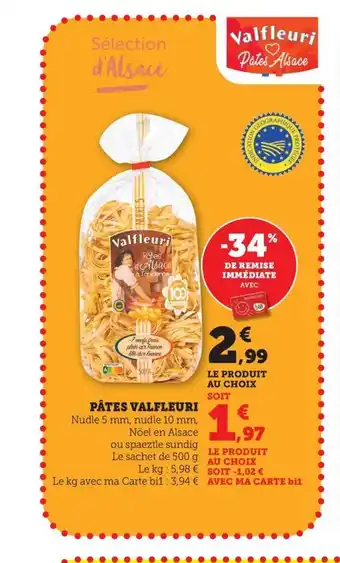 Maximarché VALFLEURI Pâtes offre