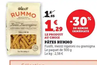 Maximarché RUMMO Pâtes offre