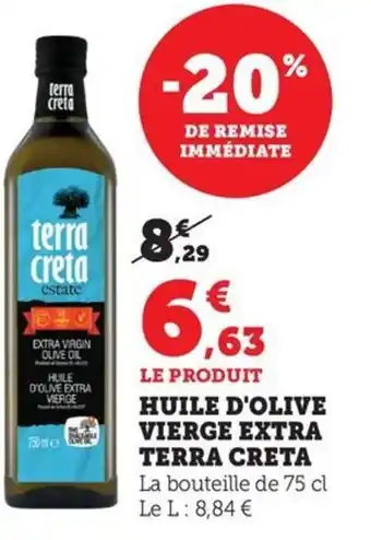 Maximarché TERRA CRETA Huile d'olive vierge extra offre