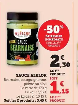 Maximarché ALELOR Sauce offre