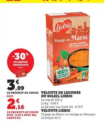 Maximarché LIEBIG Veloute de legumes du soleil offre