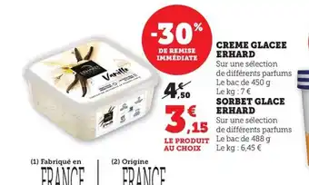 Maximarché ERHARD Creme glacee offre
