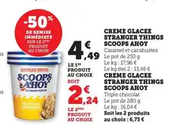 Maximarché SCOOPS AHOY Creme glacee stranger things offre