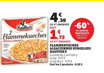 Maximarché KAUFFER'S Flammekueches alsaciennes surgelees offre