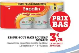 Maximarché SOPALIN Essuie-tout maxi rouleau offre