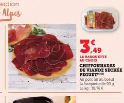 Maximarché Chiffonnades de viande séchée peguet offre