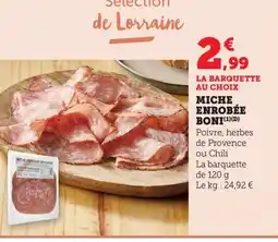 Maximarché Miche enrobée boni offre