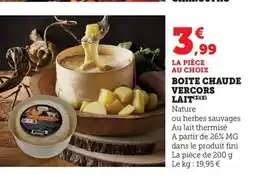 Maximarché Boite chaude vercors lait offre