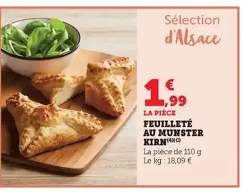 Maximarché Feuilleté au munster kirn offre