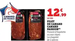 Maximarché Filet de canard canard passion offre