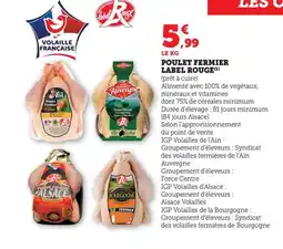 Maximarché POULET FERMIER label rouge offre