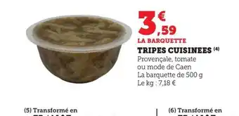 Maximarché Tripes cuisinees offre