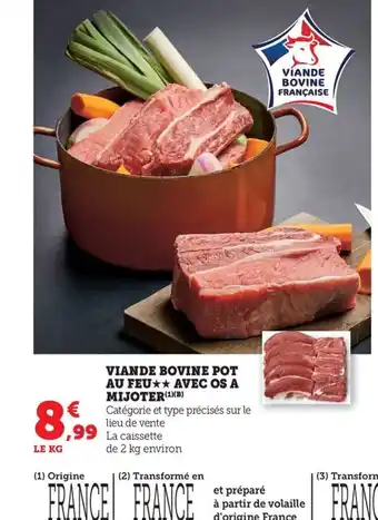 Maximarché Viande bovine pot au feu avec os a mijoter offre