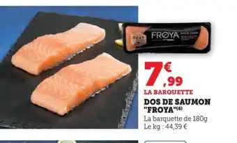 Maximarché Dos de saumon froya offre