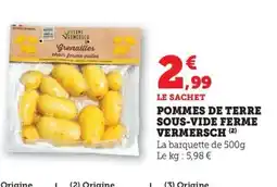 Maximarché Pommes de terre sous-vide ferme vermersch offre