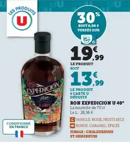 Super U Ron expedicion u 40° offre