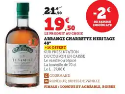 Super U Arrange charrette heritage 40° offre