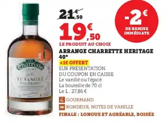 Super U Arrange charrette heritage 40° offre