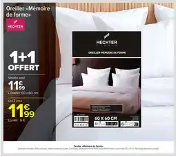 Carrefour Market HECHTER Oreiller Mémoire de forme offre