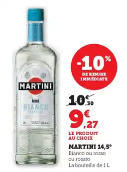 Super U Martini 14,5° offre