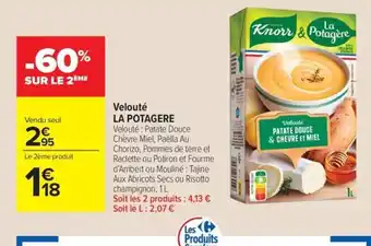 Carrefour Market LA POTAGERE Velouté offre
