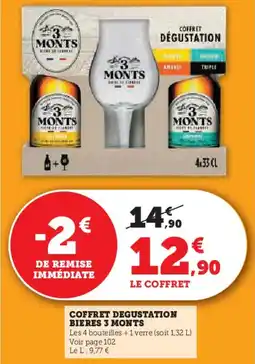 Super U Coffret degustation bieres 3 monts offre