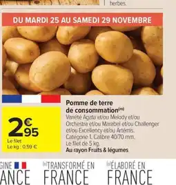 Carrefour Market Pomme de terre de consommation offre