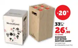 Super U Bordeaux aop rouge mouton cadet offre