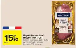 Carrefour Market MAISON MONTFORT Magret de canard cru offre