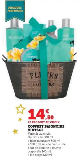 Super U Coffret baignoire vintage offre