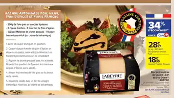 Carrefour Market LABEYRIE Bloc de Foie Gras de Canard I.G.P. du Sud-Ouest offre